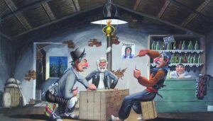 Molina Campos.Boliche.Kuzubach